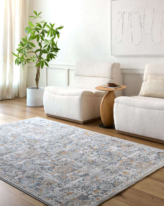 Hassler HSL-2303 8ft Round Machine Woven Area Rug
