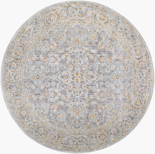 Hassler HSL-2304 5ft Round Machine Woven Area Rug