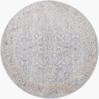Hassler HSL-2304 6ft Round Machine Woven Area Rug