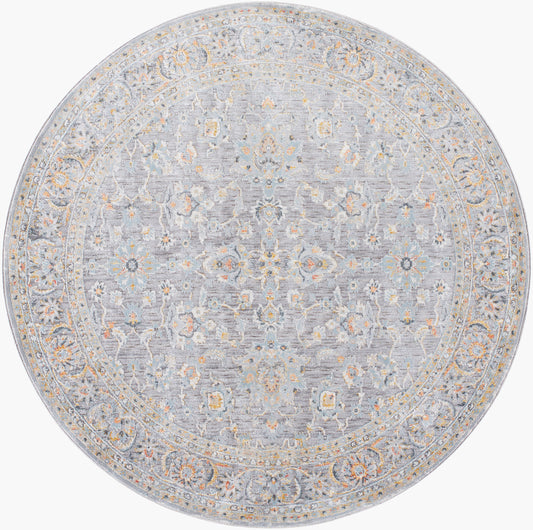 Hassler HSL-2304 6ft Round Machine Woven Area Rug