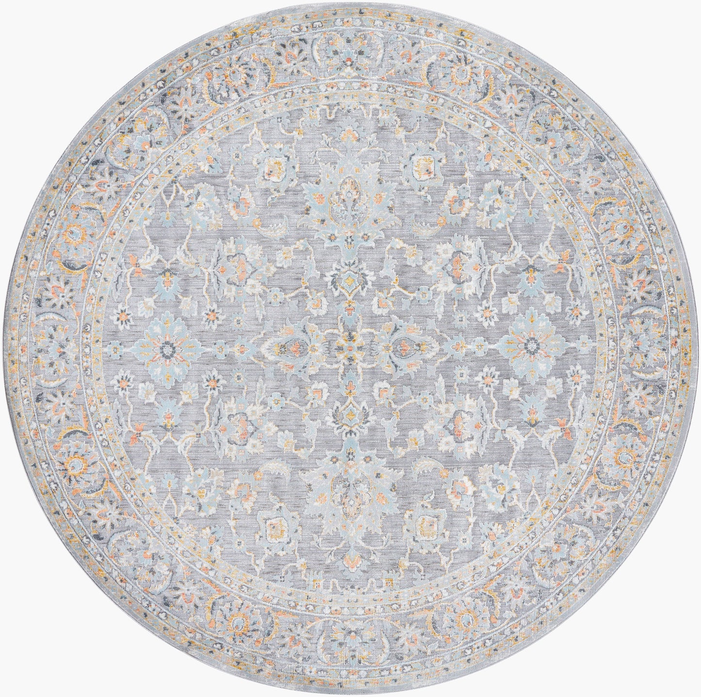 Hassler HSL-2304 8ft Round Machine Woven Area Rug