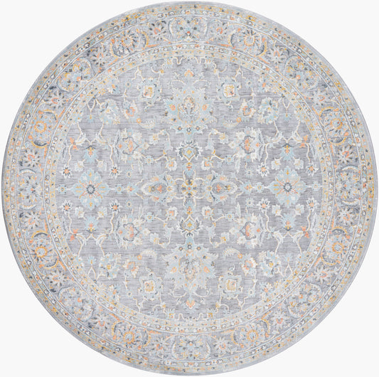 Hassler HSL-2304 8ft Round Machine Woven Area Rug