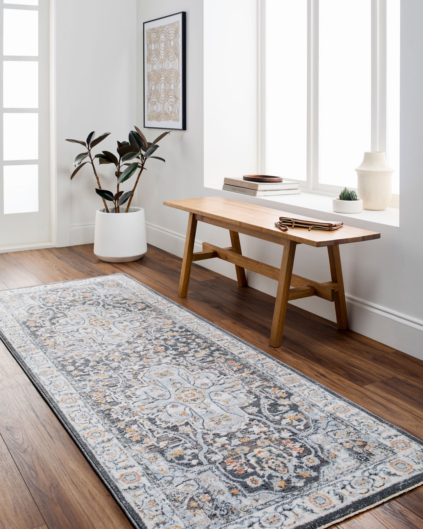 Hassler HSL-2305 6ft Round Machine Woven Area Rug