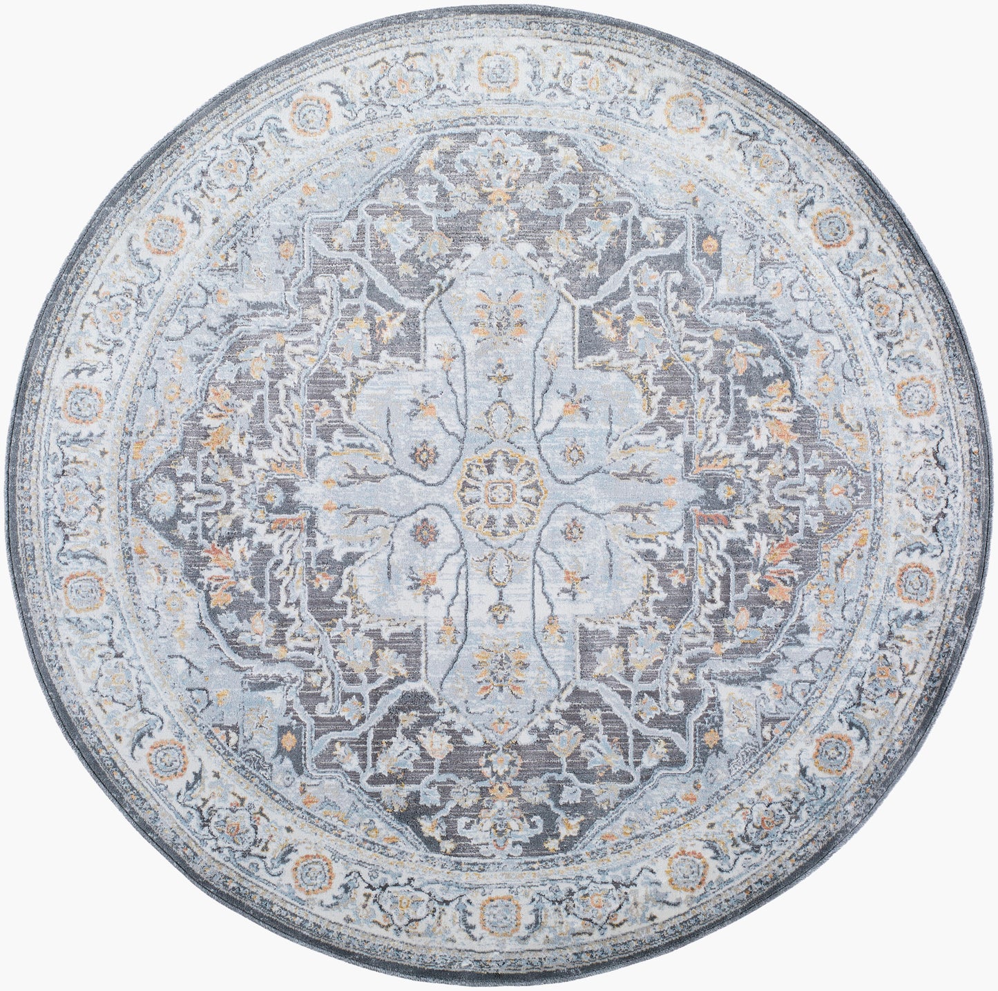 Hassler HSL-2305 5ft Round Machine Woven Area Rug