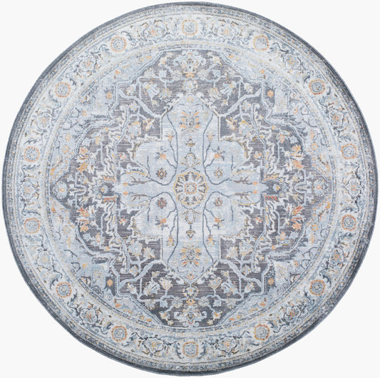 Hassler HSL-2305 5ft Round Machine Woven Area Rug