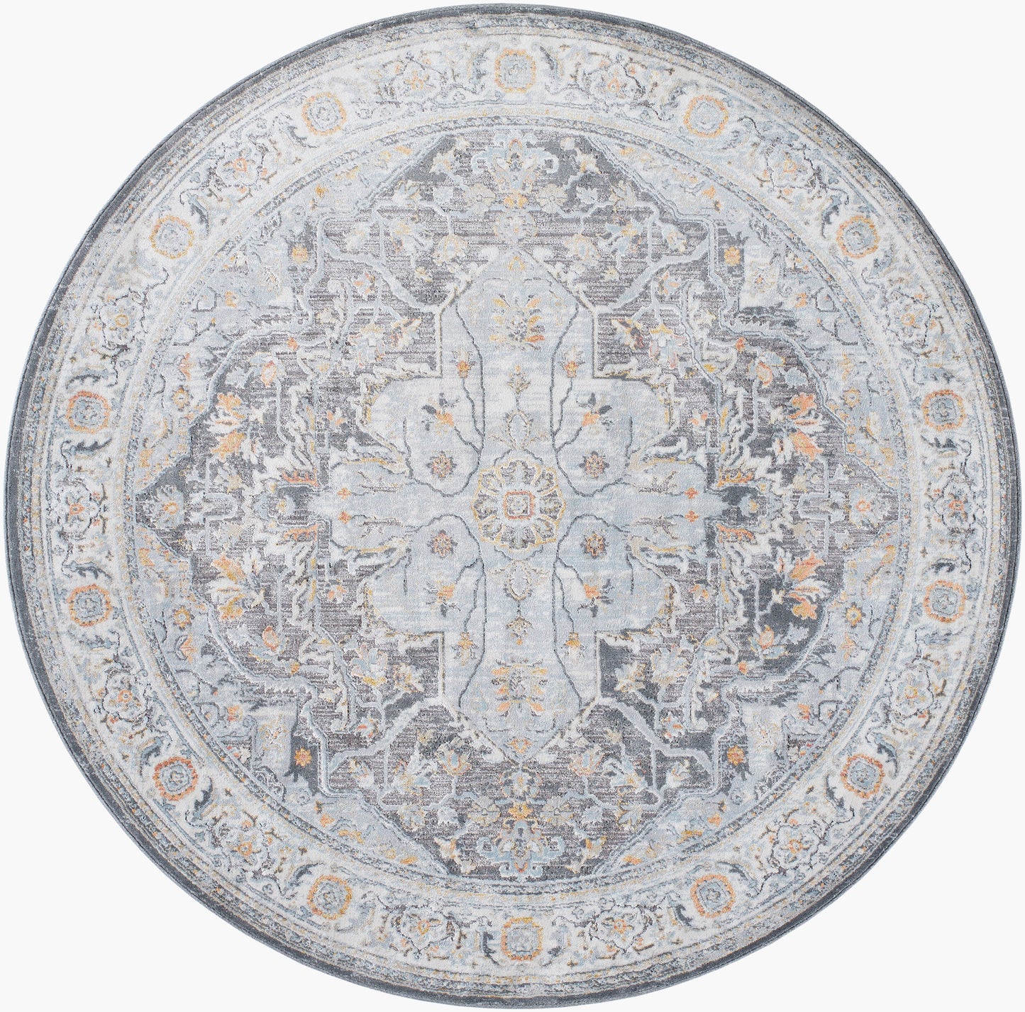 Hassler HSL-2305 6ft Round Machine Woven Area Rug