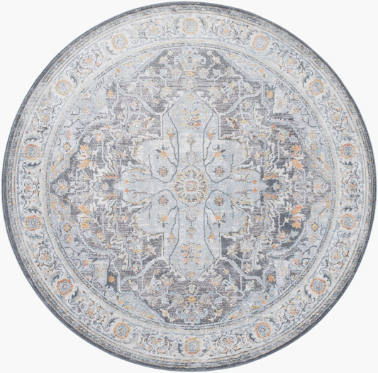 Hassler HSL-2305 6ft Round Machine Woven Area Rug