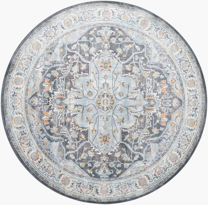 Hassler HSL-2305 8ft Round Machine Woven Area Rug
