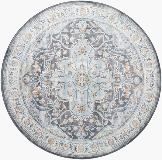 Hassler HSL-2305 8ft Round Machine Woven Area Rug