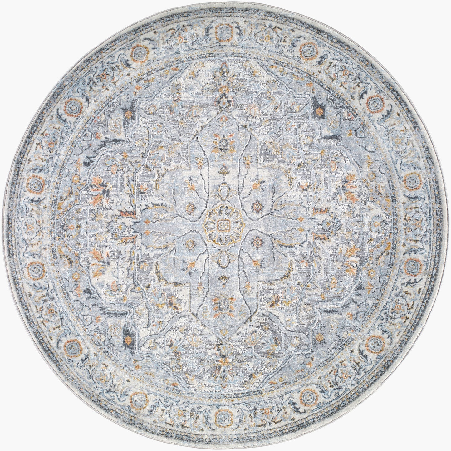 Hassler HSL-2306 5ft Round Machine Woven Area Rug