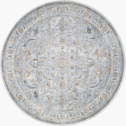 Hassler HSL-2306 5ft Round Machine Woven Area Rug