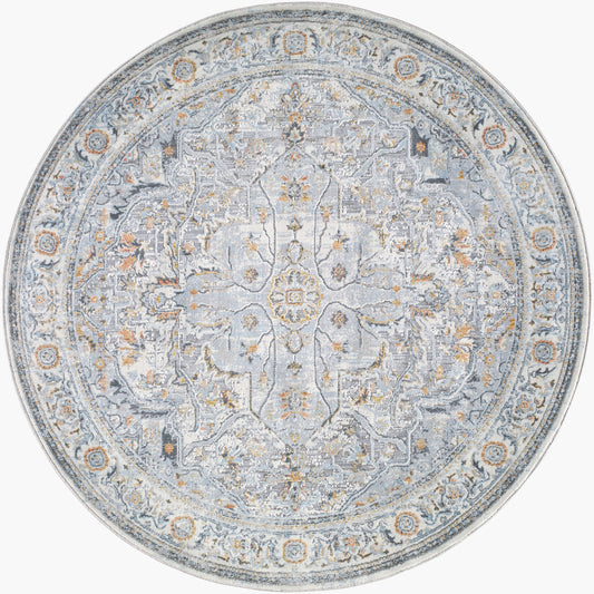 Hassler HSL-2306 5ft Round Machine Woven Area Rug