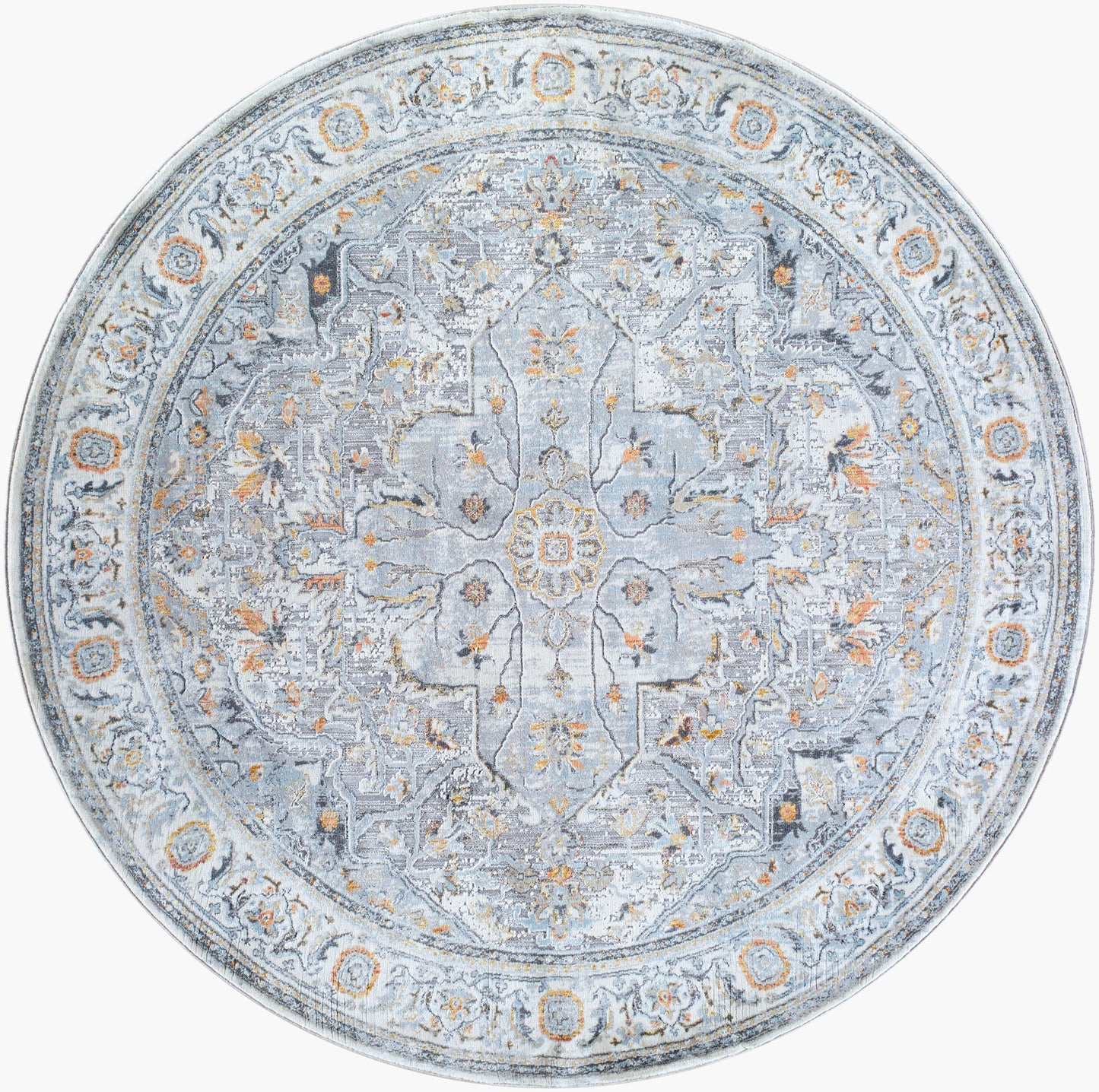 Hassler HSL-2306 6ft Round Machine Woven Area Rug
