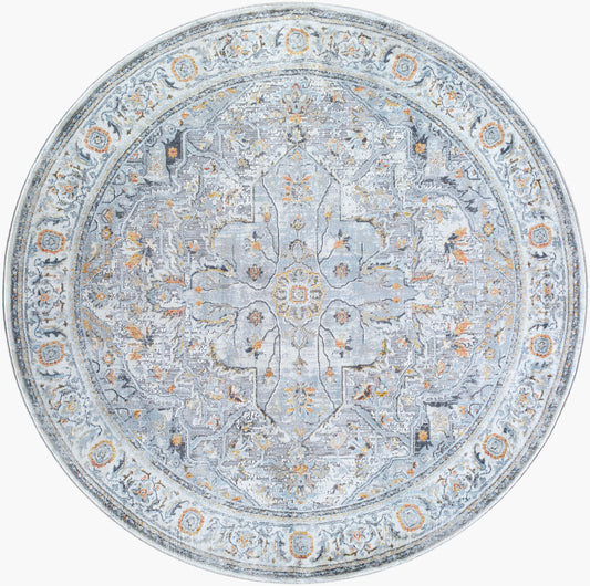 Hassler HSL-2306 6ft Round Machine Woven Area Rug