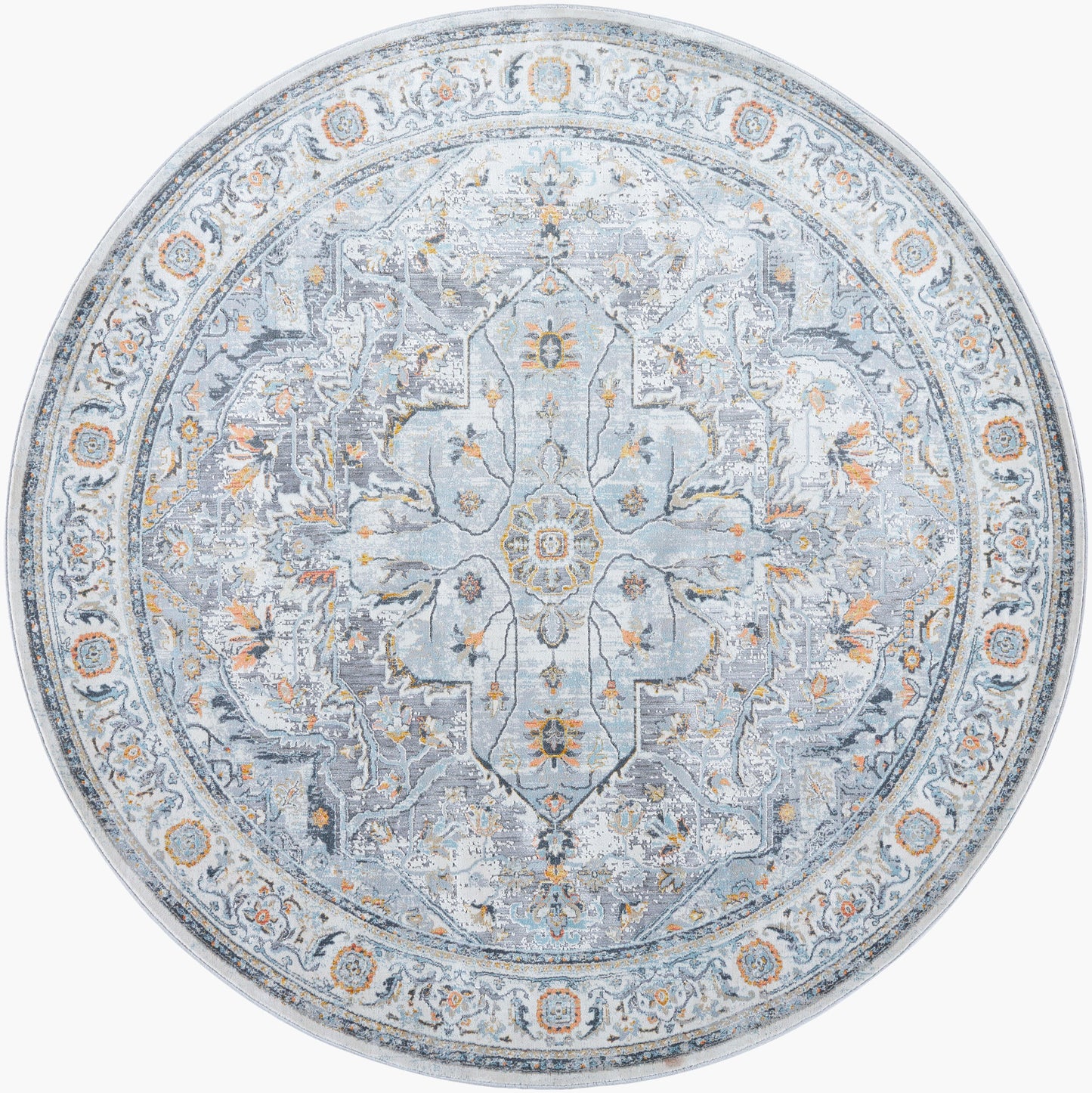 Hassler HSL-2306 8ft Round Machine Woven Area Rug
