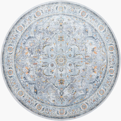 Hassler HSL-2306 8ft Round Machine Woven Area Rug