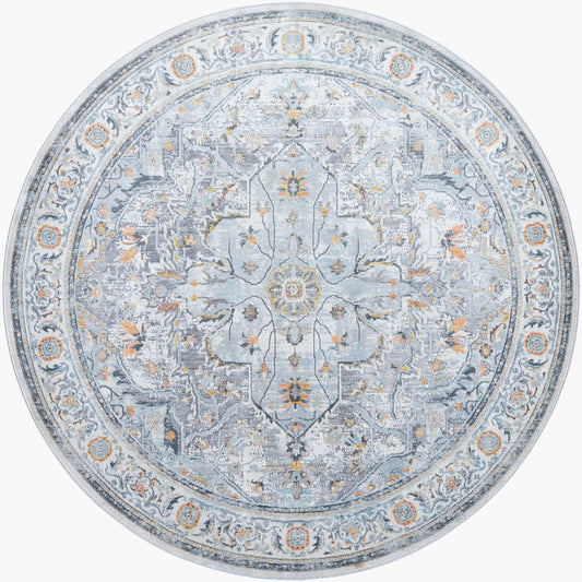 Hassler HSL-2306 8ft Round Machine Woven Area Rug
