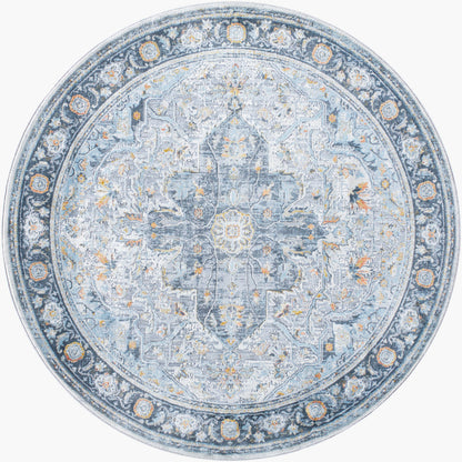 Hassler HSL-2307 6ft Round Machine Woven Area Rug