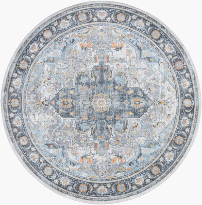 Hassler HSL-2307 8ft Round Machine Woven Area Rug