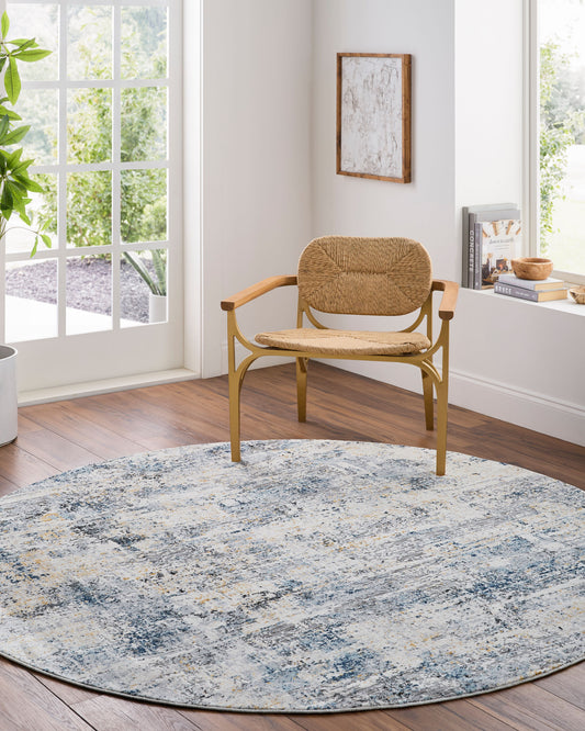 Hassler HSL-2309 8ft Round Machine Woven Area Rug