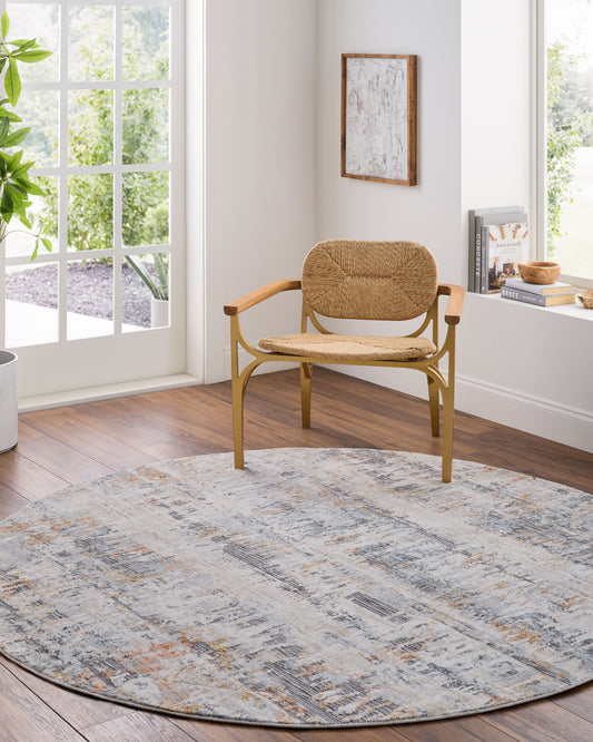 Hassler HSL-2310 5ft Round Machine Woven Area Rug