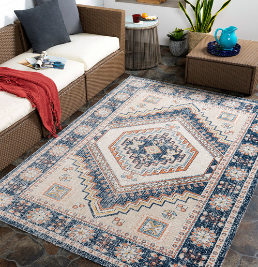 Huntington Beach HTB-2308 5' x 7' Machine Woven Indoor/Outdoor Area Rug