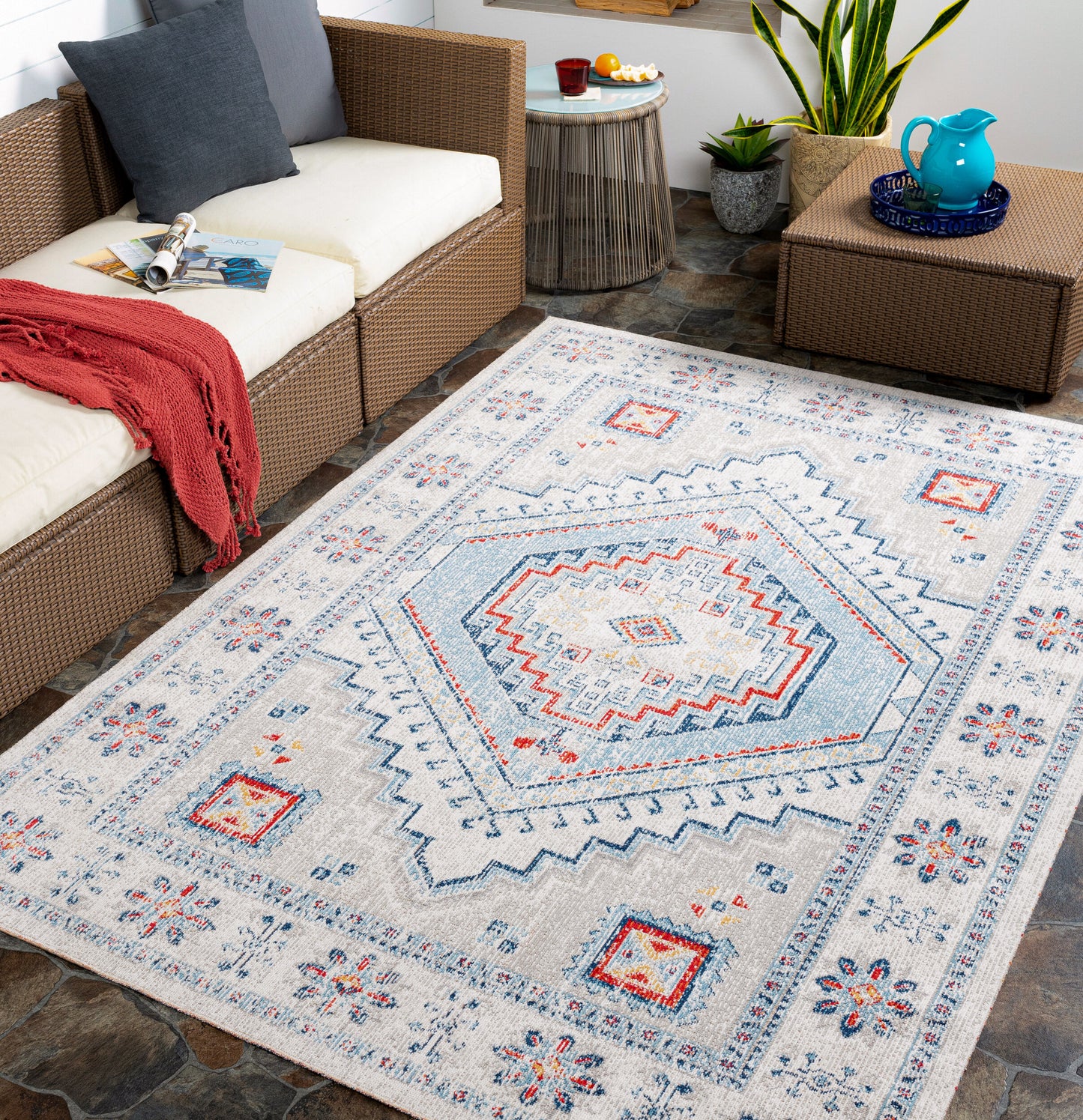 Huntington Beach HTB-2309 6' x 9' Machine Woven Indoor/Outdoor Area Rug