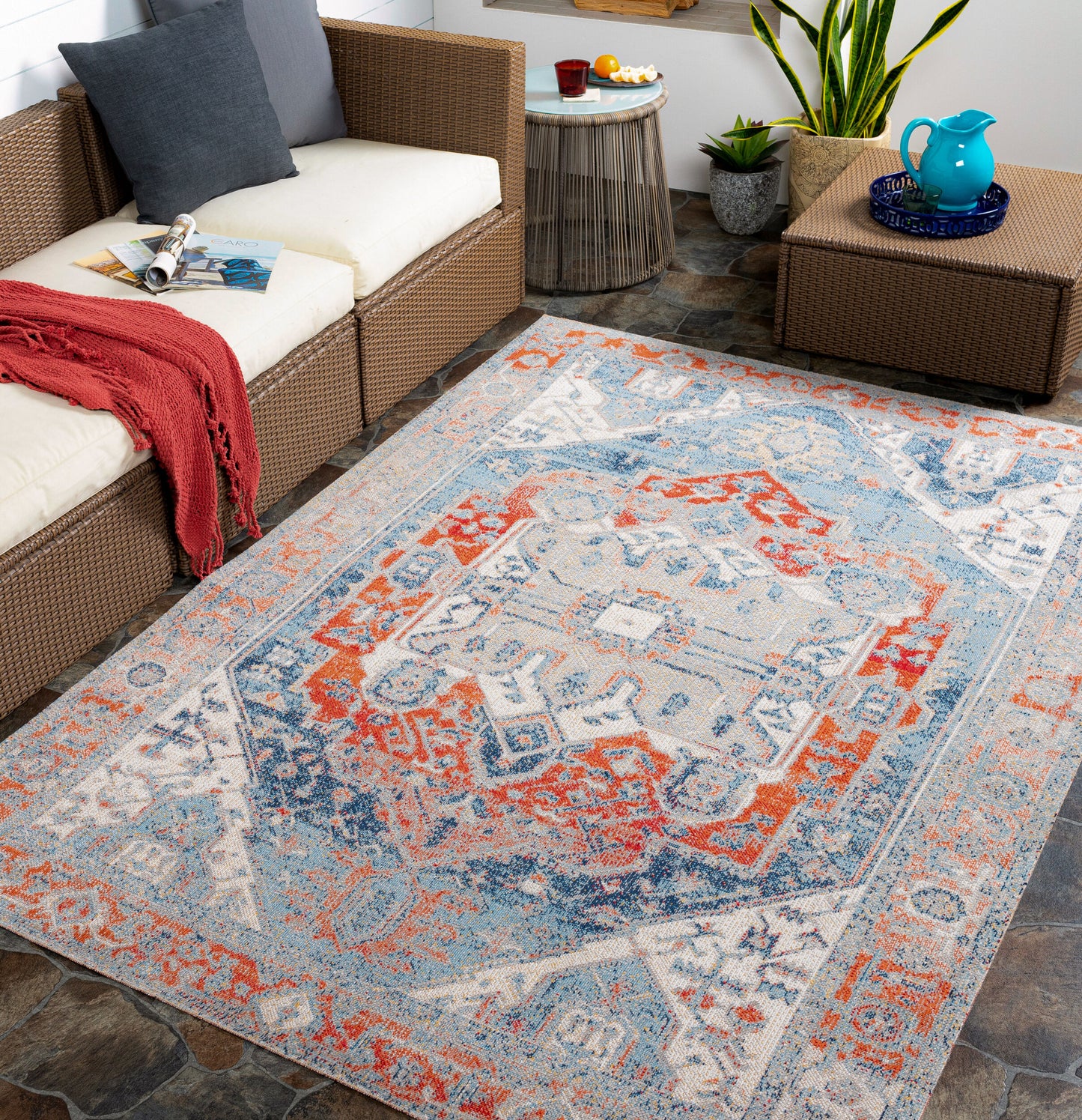 Huntington Beach HTB-2311 5' x 7' Machine Woven Indoor/Outdoor Area Rug