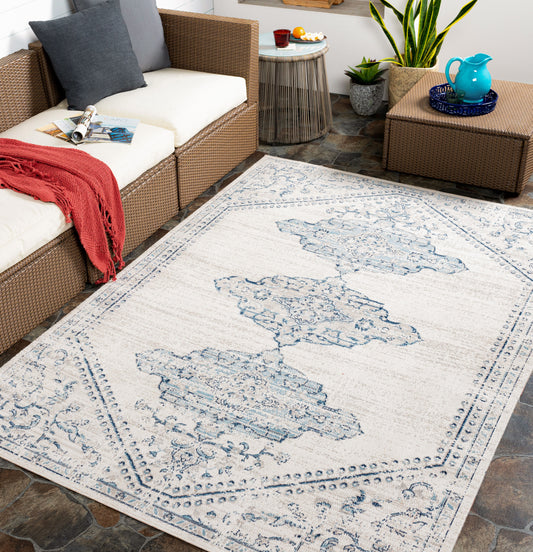 Huntington Beach HTB-2317 5' x 7' Machine Woven Indoor/Outdoor Area Rug