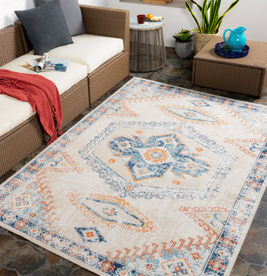 Huntington Beach HTB-2318 5' x 7' Machine Woven Indoor/Outdoor Area Rug