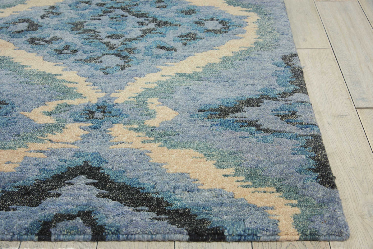 Tahoe Modern MTA06 Denim Blue Knotted Rug