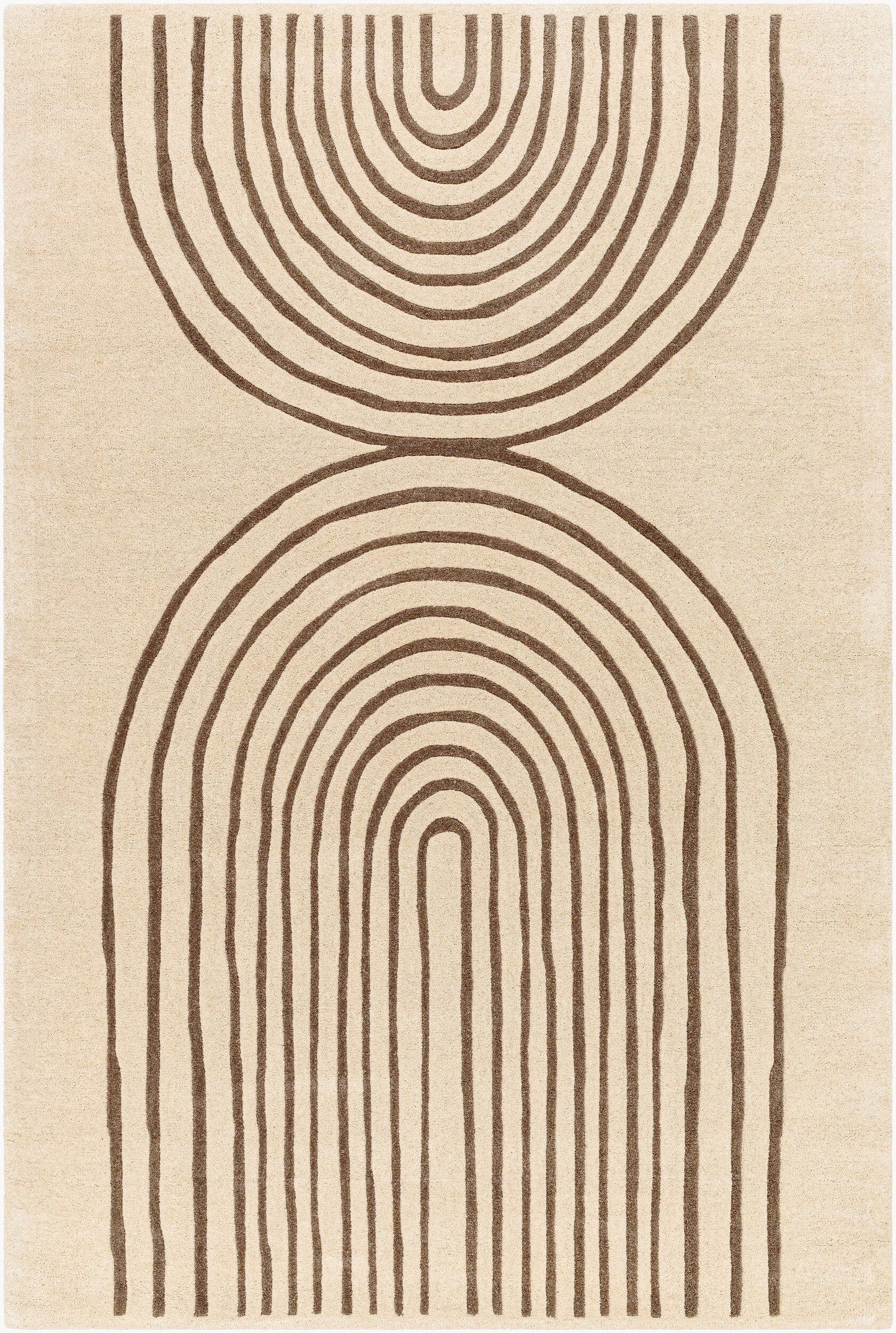 Alfombra de lana hecha a mano Isabel IBL-2307 de 1,52 m x 2,13 m