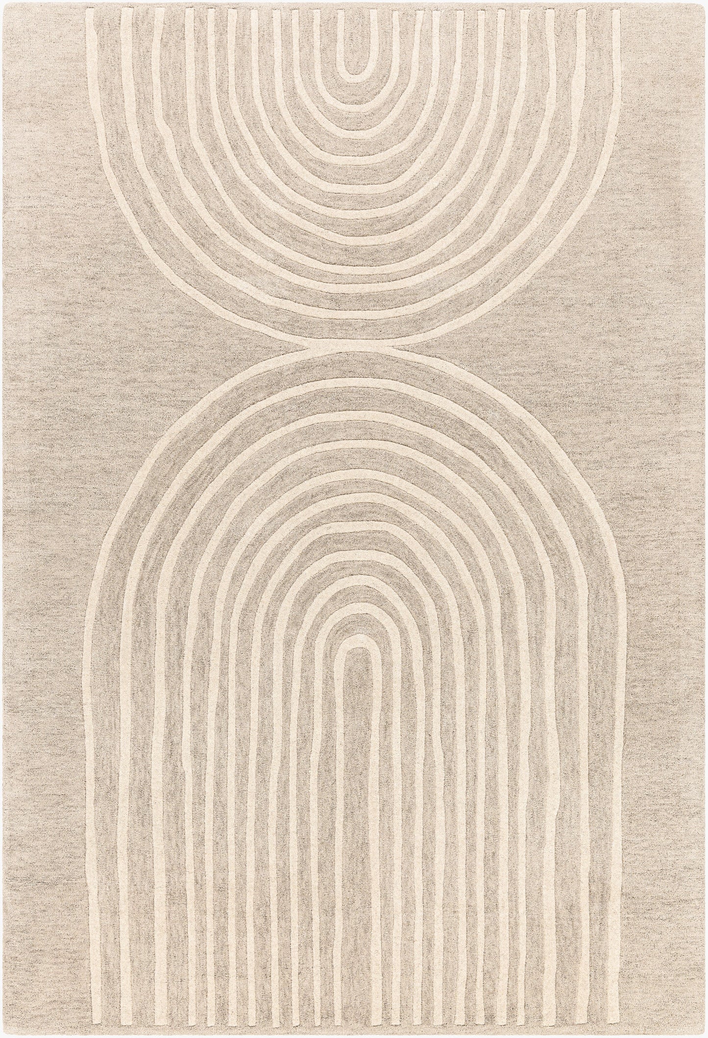 Alfombra de lana hecha a mano Isabel IBL-2308 de 2,7 x 3,6 m