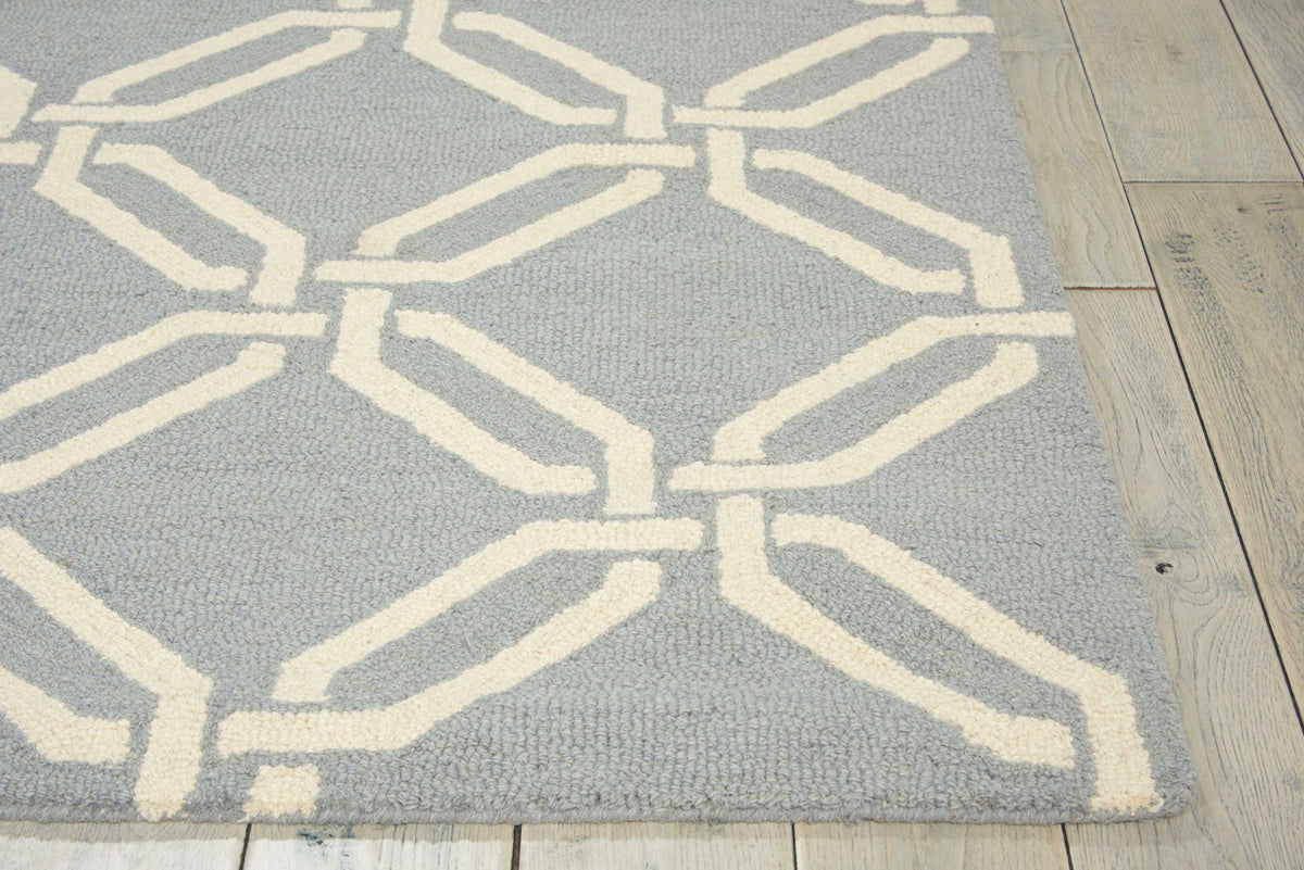 Linear LIN08 Light Blue Hooked Rug