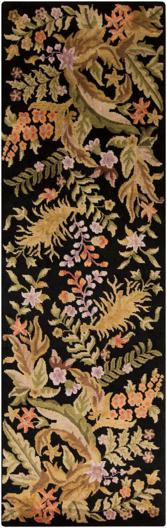 Mugal IN-1484 8ft Runner Handmade Wool Runner Rug