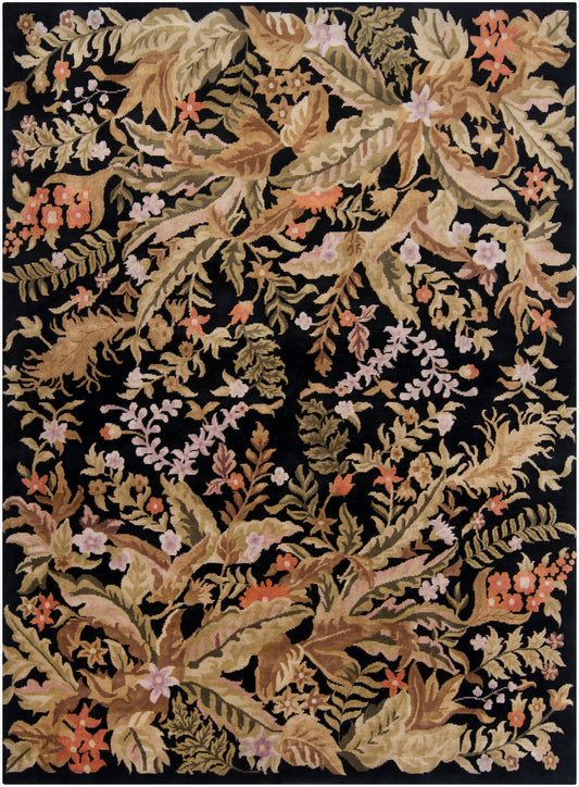Alfombra de lana hecha a mano Mugal IN-1484 de 8' x 11'