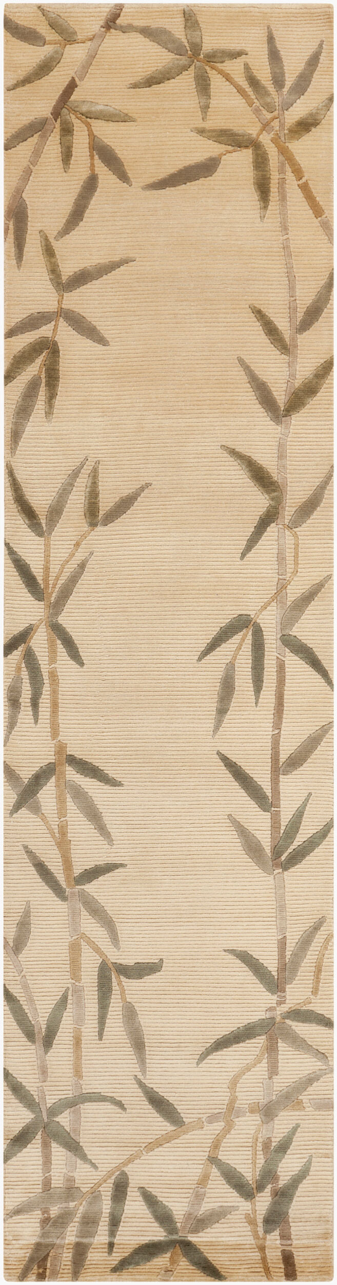 Mugal IN-8003 10ft Runner Handmade Wool Runner Rug