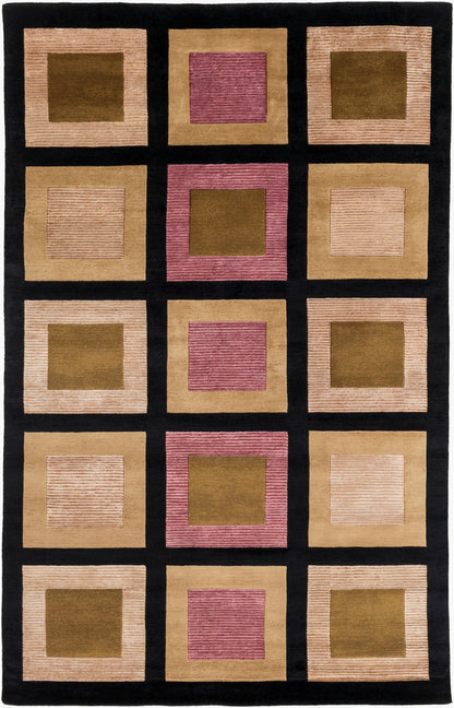 Mugal IN-8005 5' x 8' Handmade Wool Area Rug