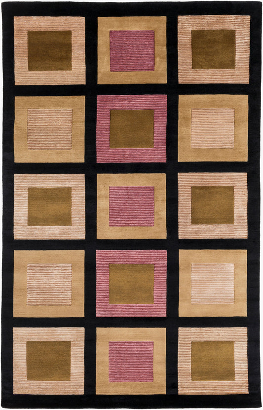 Mugal IN-8005 5' x 8' Handmade Wool Area Rug
