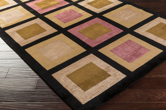 Mugal IN-8005 10ft Runner Handmade Wool Runner Rug