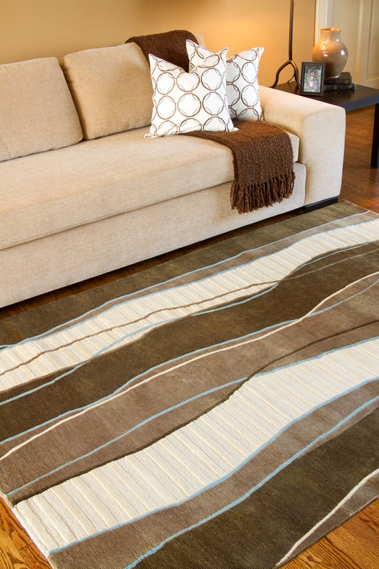 Mugal IN-8072 10ft Runner Handmade Wool Runner Rug