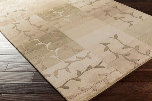 Mugal IN-8083 2' x 3' Handmade Wool Accent Rug