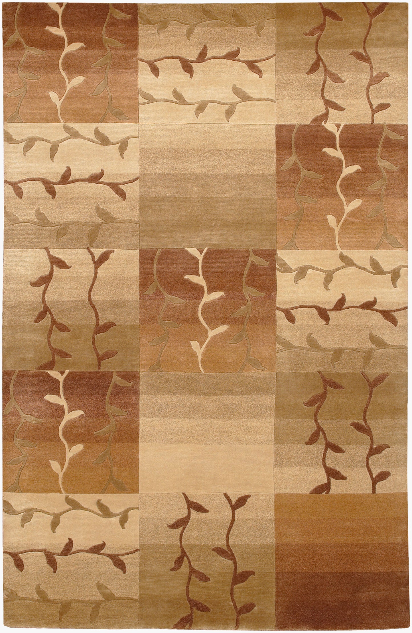 Alfombra de lana hecha a mano Mugal IN-8084 de 1,52 m x 2,44 m