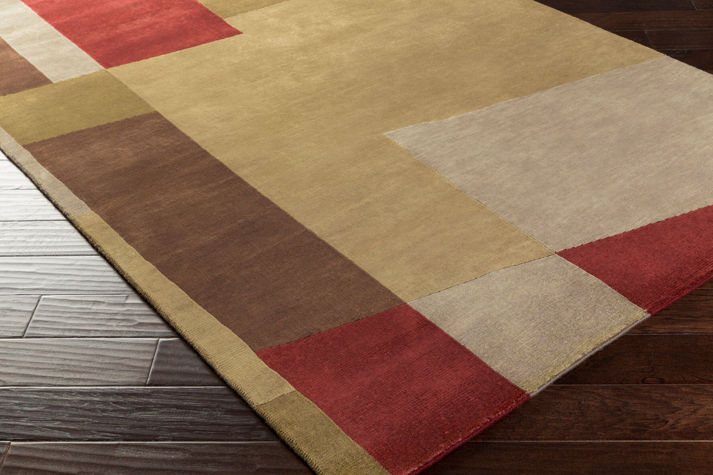 Mugal IN-8101 2' x 3' Handmade Wool Accent Rug