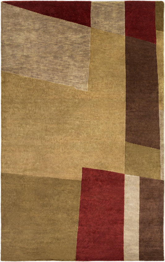 Mugal IN-8101 2' x 3' Handmade Wool Accent Rug