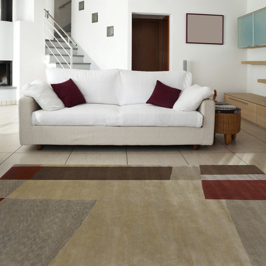 Mugal IN-8101 2' x 3' Handmade Wool Accent Rug