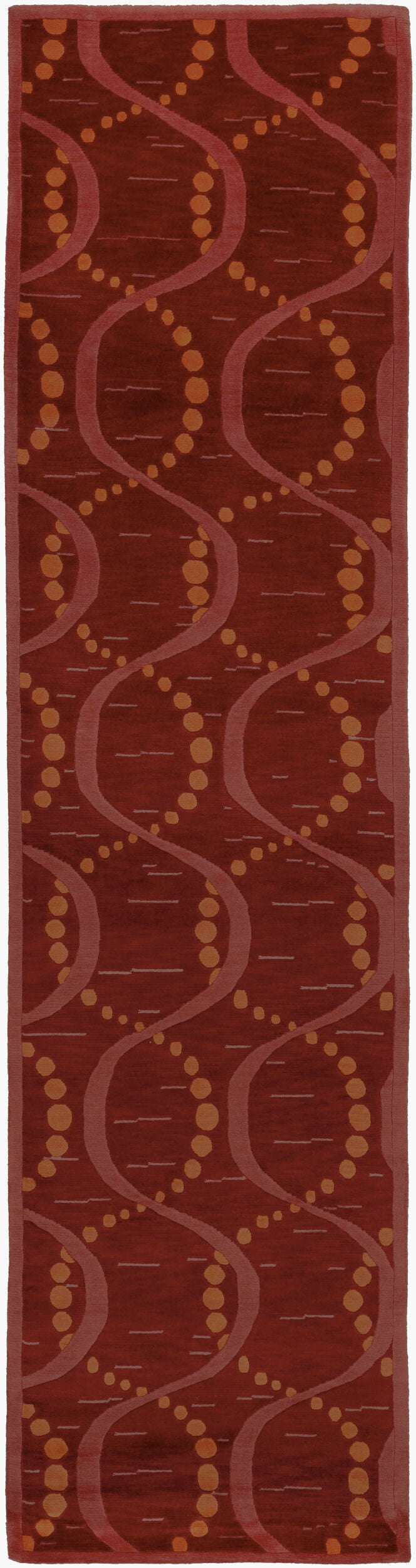 Mugal IN-8151 10ft Runner Handmade Wool Runner Rug