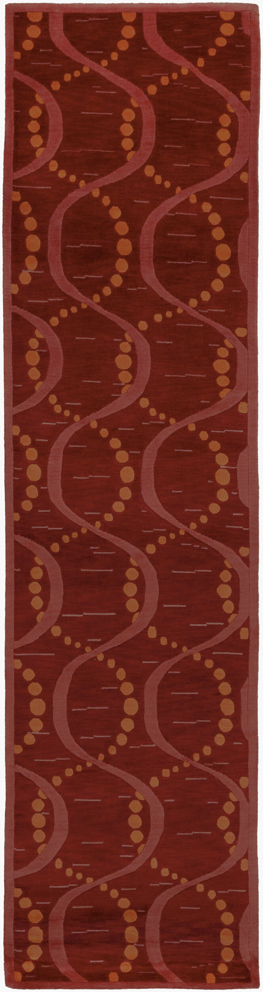 Mugal IN-8151 10ft Runner Handmade Wool Runner Rug