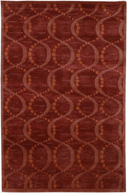 Alfombra de lana hecha a mano Mugal IN-8151 de 8' x 11'