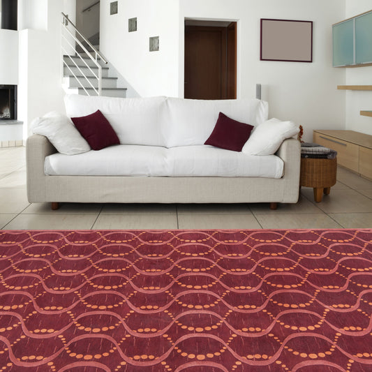 Mugal IN-8151 10ft Runner Handmade Wool Runner Rug